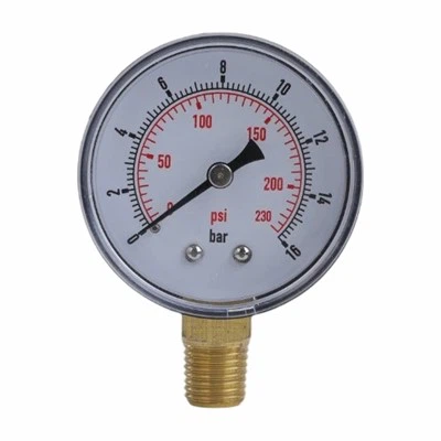 2 "πλαστικό γενικό μετρητή πίεσης